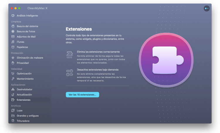 extensiones de Mac